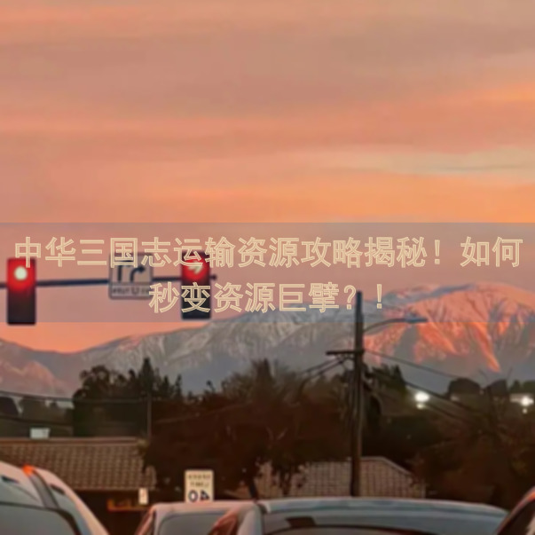 中华三国志运输资源攻略揭秘！如何秒变资源巨擘？!