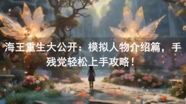 海王重生大公开：模拟人物介绍篇，手残党轻松上手攻略！