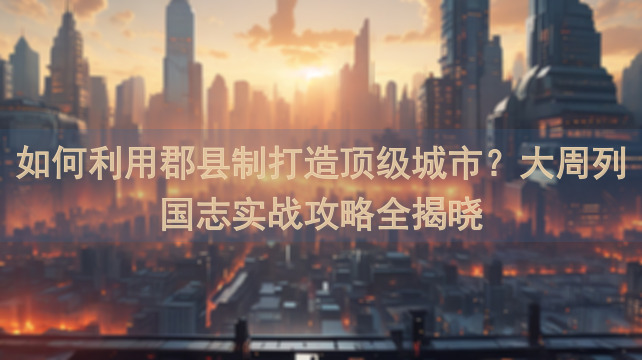 如何利用郡县制打造顶级城市？大周列国志实战攻略全揭晓