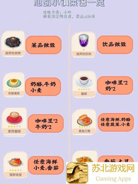 心动小镇烹饪六七级秘籍：轻松提升收益